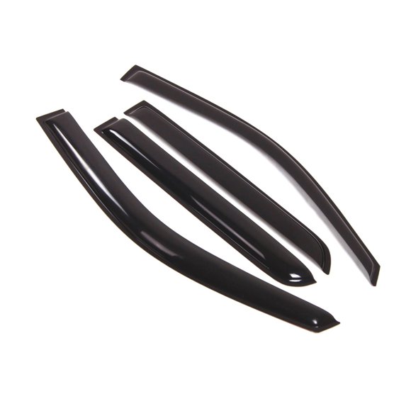 Car Window Rain Guard | Outside Mount Visors Auto Side Window Deflectors | Windows Visor Rain Shields Compatible with 2007-2014 Cadillac Escalade | 4 Pcs Set, WD2-025, Dark Smoke