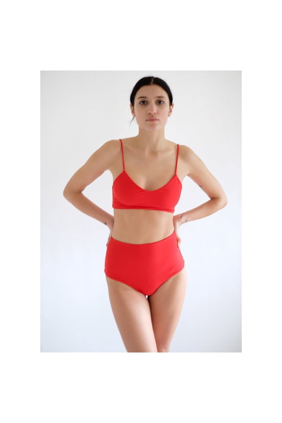 Lami Bikini Bottom, Fiery Red, X-Large