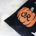 thumbnail image 4 of Throw Blankets Trick or Treat Halloween Lumbar Pillow – Embroidered Black Cushion with Insert,Queen Size Blankets, 4 of 6