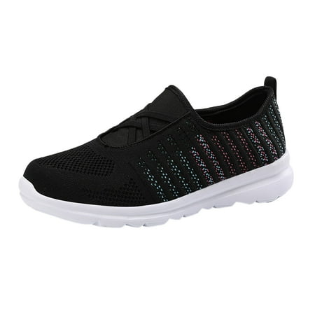 

SZXZYGS Womens Walking Shoes Slip on Sock Sneakers Leisure Women s Lace Up Soft Sole Comfortable Shoes Outdoor Mesh Shoes Runing Fashion Athletics Breathable Sneakers Easter Summer 2024
