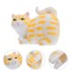 thumbnail image 2 of Dispensador de pañuelos de resina con forma de gato para dormitorio, baño y comedor Bonita caja de pañuelos con temática de gato, decoración de escritorio, 2 of 7