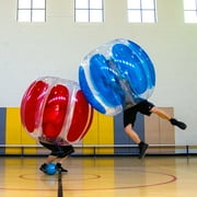 Sportspower Bubble Soccer Ball 2 Pack for Adults, Inflatable Bumper Ball with Padded Straps, Outdoor Backyard Fun, Thunder