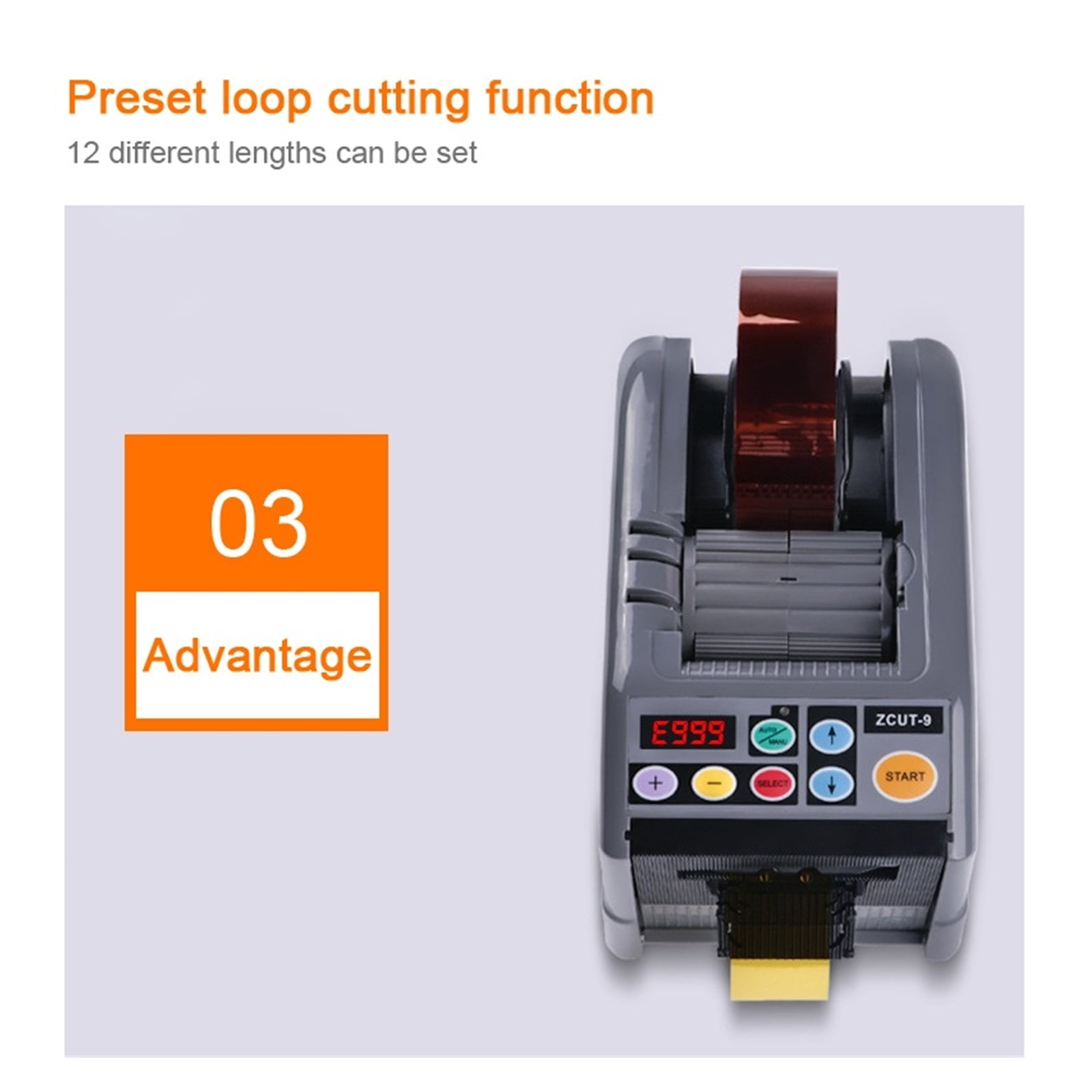 Automatic Tape Dispenser Cutting Machine, Intelligent 6-60mm Adhesive Tape Double Sided Cutter Packing Machine ,High Efficiency