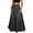 Black, variant on Women's Retro Distressed High Waist Frayed Hem A Line Wash Maxi Long Denim Skirt with Pockets