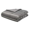 thumbnail image 2 of HomeTrends Riva Grey Jacquard Stripe 3 Piece Comforter Set, 2 of 4