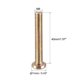 thumbnail image 2 of Tornillos de muebles M6x40mm con socket hexagonal, fijaciones galvanizadas, tornillos de rosca completa de acero al carbono, 20 Pcs, 2 of 4