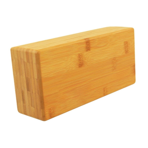 Bloque de yoga profesional y práctico para entrenamiento de pilates en casa. Bambú