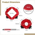 thumbnail image 6 of 2 Pcs Router Corner Radius Templates, Arc Templates with Edge Trimmer for Woodworking, Precise Woodworking Router Jigs and Templates, R10 R15 R20 R25 R30 R35 R40 R50, 6 of 6