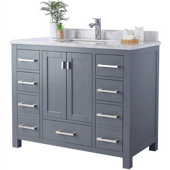 Miseno Mv-Prm42g Prim 42" Free Standing Vanity Set - Grey