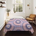 thumbnail image 4 of Pink Purple Geometric Large Tapestry for Bedroom Wall Hanging Tapestry,Ethnic Indian Modern Abstract Art Ceiling Backdrop Tapestries Poster Blanket Wall Decor for Teens Room Living Room 86" x 104", 4 of 8