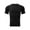 Black, variant on Jizyo Mens Muscle Slim T-shirt Running Sports Shirt Gym Workout Athletic Top Bodybuilding Muscle Tee Black M