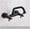 Black Bronze A, variant on Wall Mounted Bathroom Kitchen Faucet Dual Handle Brass Antique Hot and Cold Water Tap 360 Swivel Long Spout Kitchen Mixer Tap