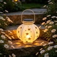 thumbnail image 4 of Solar Openwork Devise Waterproof Star Projection Lamp For Outdoor Use Garden Decoration Metal Hanging Solar Light For Backyards Patios Meadow Paths And Land, 4 of 6