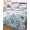 Teal, Blue, Green, White, variant on Twin Quilt Bedding Set, Teal Blue Coastal Reversible Summer Quilt 3 Pieces, Summer Beach Nautical Coral Starfish Lightweight Bedspreads Coverlets with 2 Pillow Shams for All Seasons