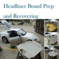 Suede Headliner Foam Fabric 60"W Upholstery Roof Liner Repair