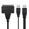 thumbnail image 1 of 2.5 22P 2.0 USB to SATA Cable Serial ATA Adapter For HDD/SSD Laptop Hard Drive, 1 of 2