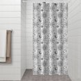 thumbnail image 2 of White Sun Moon Star Pattern Shower Curtain 36"x72" ,Bathroom Decorative Shower Curtains Set with 12 Hooks,Modern Waterproof Washable Shower Curtain, 2 of 6
