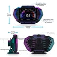 thumbnail image 3 of Scienceny Compatibilidad universal Car HUD - Pantalla de tablero fácil de instalar con pantalla grande Digital Head Up Display Speed Paneles de instrumentos para automóviles, 3 of 6