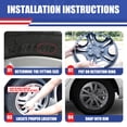 thumbnail image 7 of 15" Black Matte Hubcaps for 16-22 Toyota Prius,17-22 Toyota Prius Prime,20-24 Toyota Corolla Hybrid,Wheel Rims Covers Compatible With Alloy Wheels,4 Pack, 7 of 7