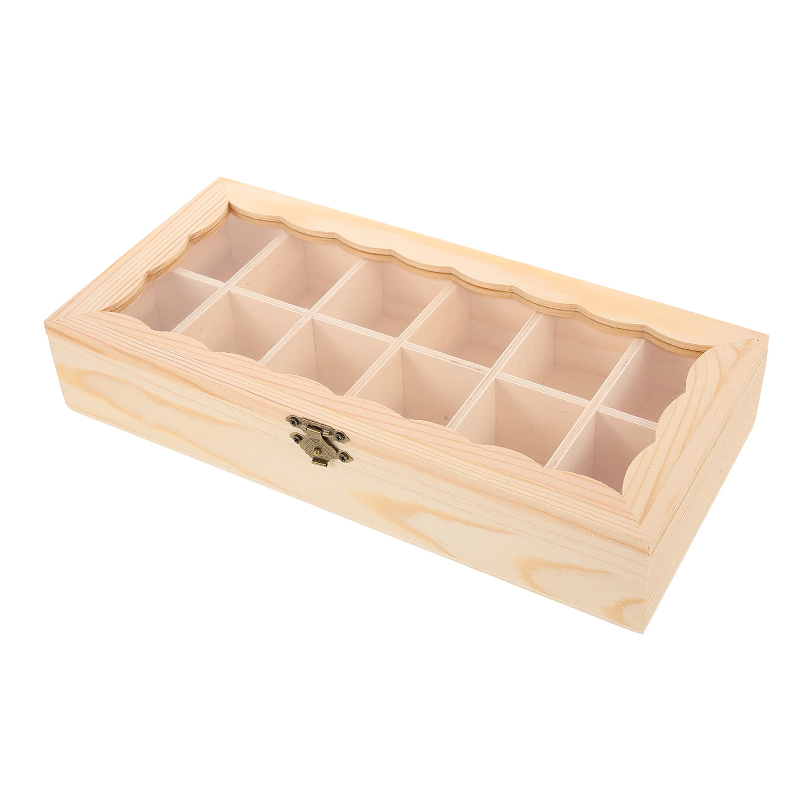 FESTFENDS 1Pack Craft Box in Transparent for Home Decor and Diy Projects