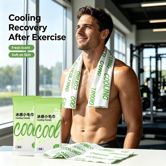 Cooling Towels Soft Portable Refreshing Long Lasting | Instant Cooling Towel for Golf Swimming Football Fitness Running Cycling Outdoor Activities