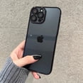 thumbnail image 2 of Funda de teléfono chapada cuadrada de lujo Original para iPhone 11, 12, 14, 13 Pro Max, Mini, XS, XR, X, 8, 7 Plus, SE 2022, cubierta trasera transparente, 2 of 4
