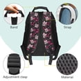 thumbnail image 4 of HUISEFOR Soccer Ball Pink Bow School Backpack for Teen Girls 17 Inches Large Capacity School Bag with Front Zipper Comfortable Travel Bags Lightweight College Students Backpacks, 4 of 7