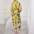 thumbnail image 5 of Junzan Ethnic African Print Womens Pajama Sets,Long Sleeve Button Down For Women Pjs 2 Piece, 5 of 9