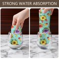 thumbnail image 6 of 4 Pcs Pioneer Flower Floral Print Pattern Funny Kitchen Towels, Microfiber Dish Towels, Kitchen Tea Towels Set 18" X 26", 6 of 6