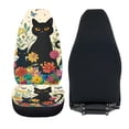 thumbnail image 6 of XYZCANDO Cat Floral Pattern Car Seat Covers Anti-Slip Breathable Car Front Seat Covers Interior Car Interior, Easy Install Stretchy Truck SUV, 6 of 9