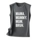 thumbnail image 4 of Camiseta sin mangas con estampado de letras para mujer: camiseta informal de verano con diseño moderno, versátil con vaqueros, fácil de cuidar, 4 of 4