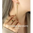 thumbnail image 5 of HOOUN Brass with 18K Gold Plated Snake Head Tassel Earrings Stud High Quality Jewelry, 5 of 9