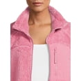 thumbnail image 4 of Time and Tru Women's and Women's Plus Full-Zip Faux Sherpa Jacket, 4 of 5