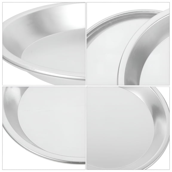 ACDANC Metal Pie Pans 2Pcs Pie Baking Pan Multifunctional Baking Tray Non-Stick Oven Tray Pancake Oven Pan Baking Pan