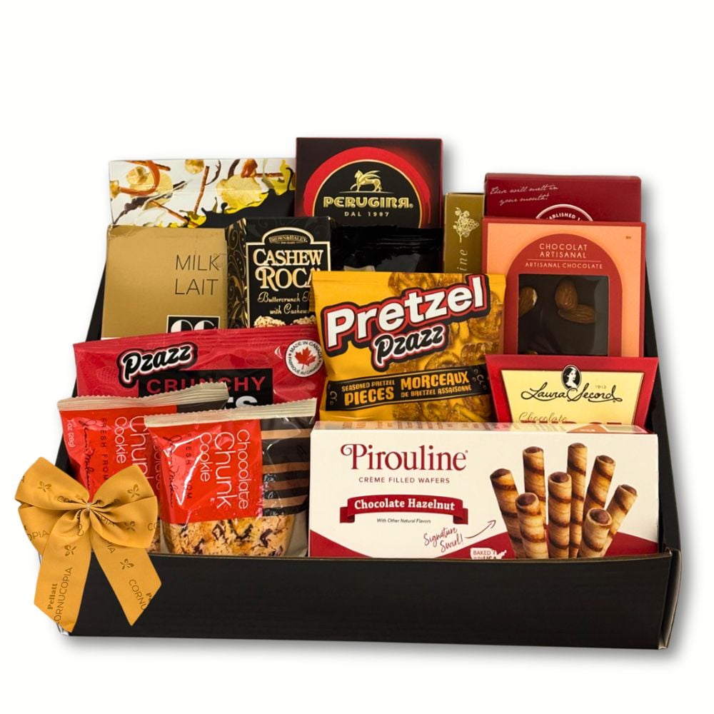 Tasty Surprise Gift Set Box with Nuts, Chocolate, Pretzels