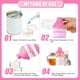 thumbnail image 3 of Dispensador de fórmula portátil de 3 niveles (rosa) Caja de almacenamiento de dulces para bebés, 3 of 5