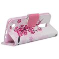 thumbnail image 2 of LG Aristo Case, LG K8 2017 Wallet Case, Pu Leather Wrist Strap Magnetic Fold[Kickstand] Wallet Case with ID & Credit Card Slots for LG Aristo/K8 2017 - Cherry Blossom, 2 of 4