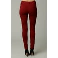thumbnail image 2 of Urban Love Women's French Terry Jeggings - Wine - Large, 2 of 3