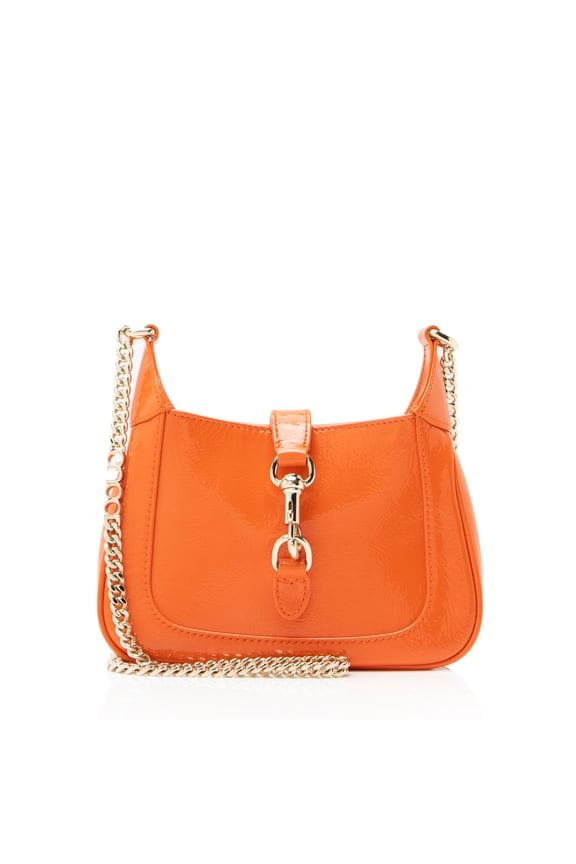 Pre-Owned Gucci Patent Leather Jackie Notte Mini Shoulder Bag