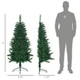 thumbnail image 3 of 5FT Green Half Christmas Tree, 229 Tips Half Design for Wall, Hinge Section Auto-Opening Branches, Flame Retardant Steel Base, Indoor Holiday Decor, 3 of 7