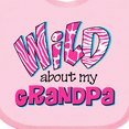 thumbnail image 4 of Inktastic Wild About Grandpa Girls Baby Bib, 4 of 4