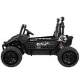 thumbnail image 4 of Funcid 24 Volt Ride on Toys UTV, 2 Seater XL Kids Ride on Electric Car with Remote Control, Metal Frame, Power Car Wheels with Key Start, Spring Suspension, 3 Speeds, Bluetooth Music, Black, 4 of 7