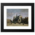 thumbnail image 2 of Gerrit Berckheyde 14x12 Black Modern Framed Museum Art Print Titled - The Market Place in Haarlem (1690-1700), 2 of 5