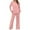 Pink, variant on yievot Sweatsuit Sets for Women 2 Piece Lounge Sets Casual Fall Travel Outfits Fashion Wide Leg Tracksuit Cozy Jogger Sets
