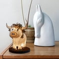 thumbnail image 6 of Joernso Vintage Cow Table Lamp USB Operated Living Room Bedroom Nightstand Bedside Yak Animal Night Light Desk Decoration Birthday Gift, 6 of 7