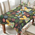 thumbnail image 4 of Happy Easter Bunny Egg Tablecloth Rectangle Colorful Table Cloth Large Square Table Cover for Dining Kitchen Party 54"x72" Decor Gift, 4 of 7