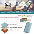 thumbnail image 6 of GAEKEAO Women’s Trifold Wallet Rfid Blocking Vegan Leather Wristlet with 3 ID Windows, 6 of 6
