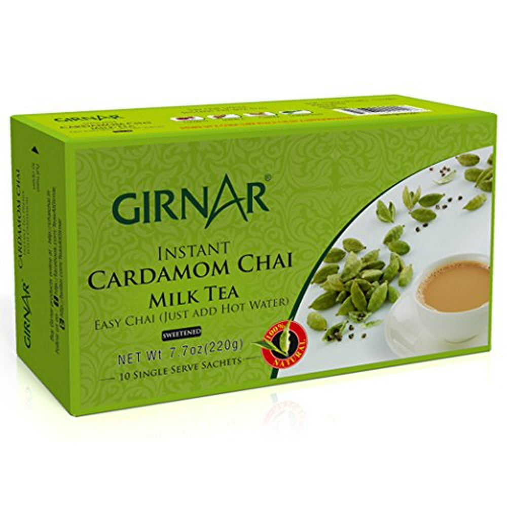 Girnar Instant Chai/Tea Premix With Cardamom, 10 Sachet Pack