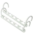 thumbnail image 2 of 5 Star Super Deals Space Saving Plastic Clothes Hangers, White, 5 Count, 10 Pack, 2 of 3