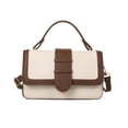 thumbnail image 1 of Bolso de mano de piel sintética para mujer, bolso de mensajero, bolso de piel, bolso de hombro de moda para mujer, blanco, 1 of 5